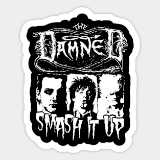 The Damned retro Sticker